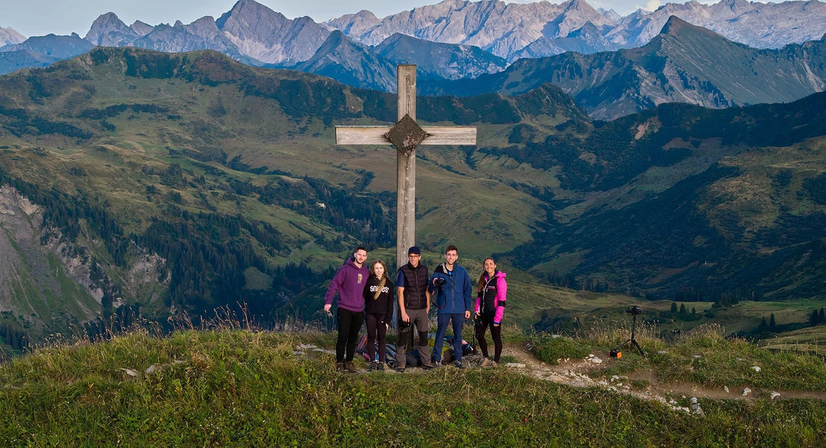 Community adventure, first sunset hike to the Hohe Matona, Laternsertal, Vorarlberg