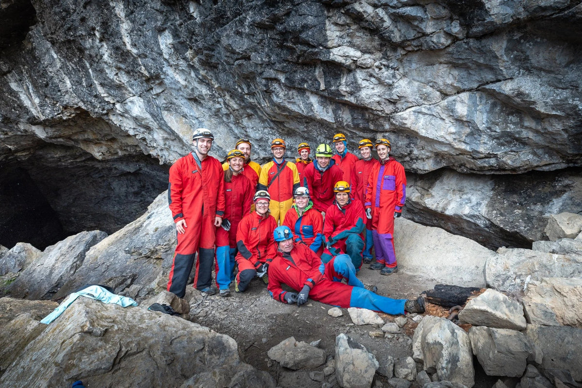 Community adventure, cave tour through the Schneckenloch in the Bregenzerwald, Vorarlberg