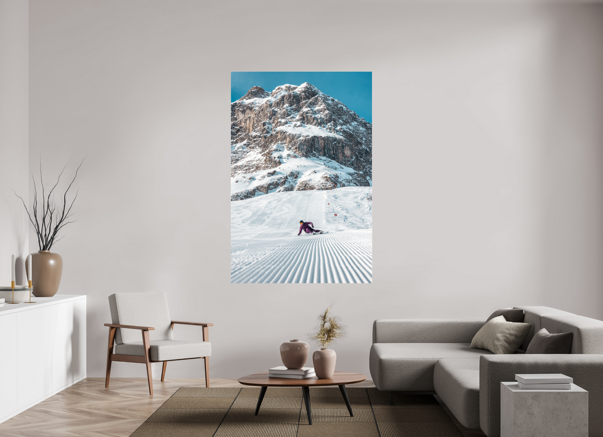 120 x 180 cm, Photo Print Under Acrylic Glass Carving in Zürs, Arlberg