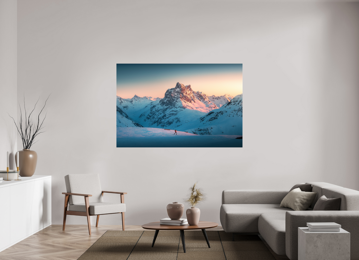 180 x 120 cm, Photo Print Under Acrylic Glass Pateriol Alpenglow, Austria Alps