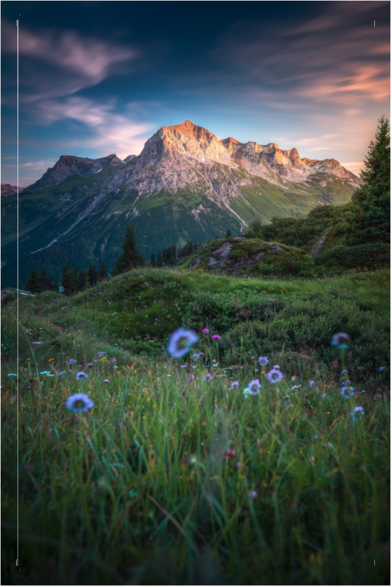Main image Omeshorn Sunset, Lech Austria