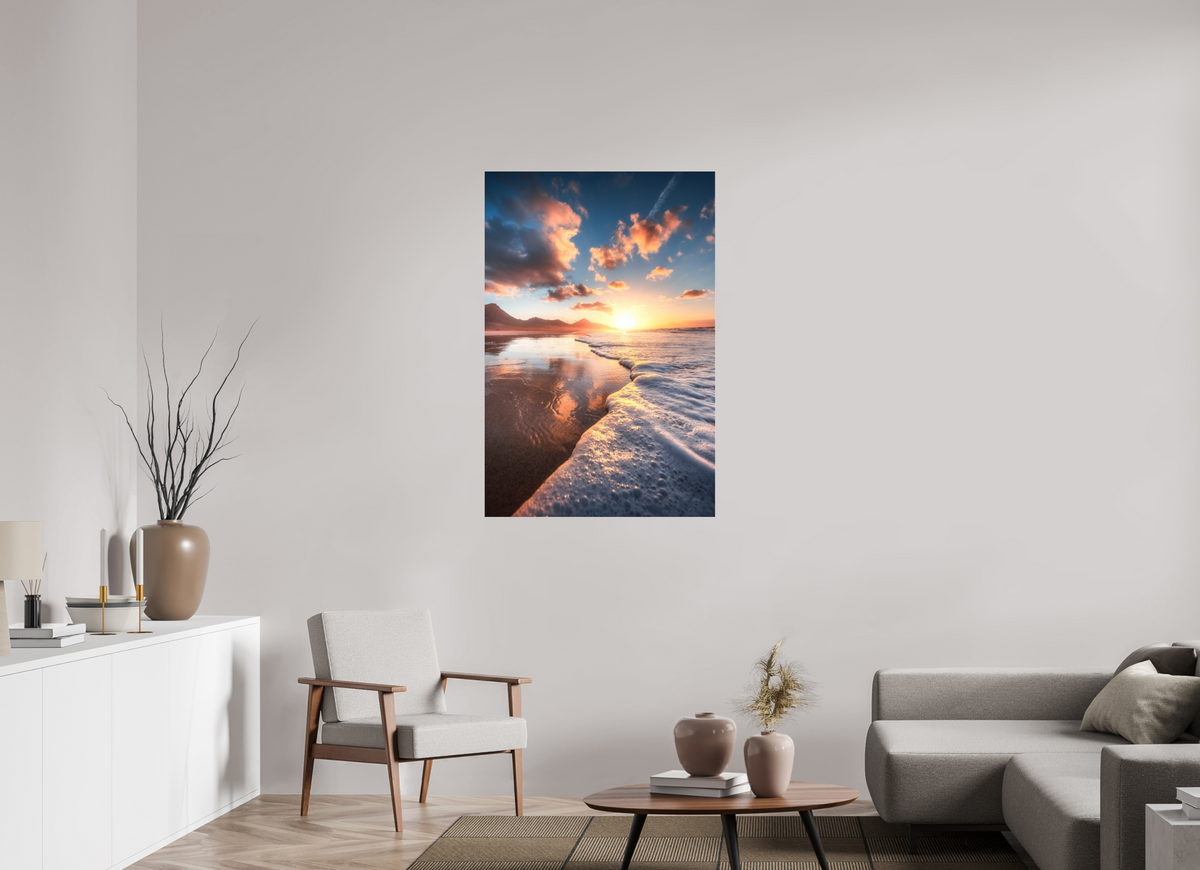 80 x 120 cm, Photo Print Under Acrylic Glass Playa de Cofete, Fuerteventura