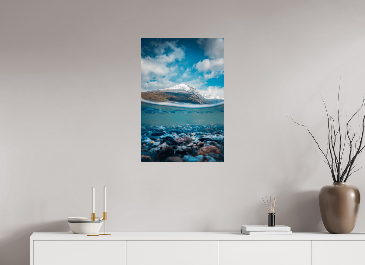 50 x 75 cm, Photo Print Under Acrylic Glass Lago Roca, Patagonia
