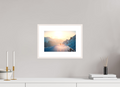 30 x 20 cm, Rahmen-Weiß Sunset Summit, Zürs