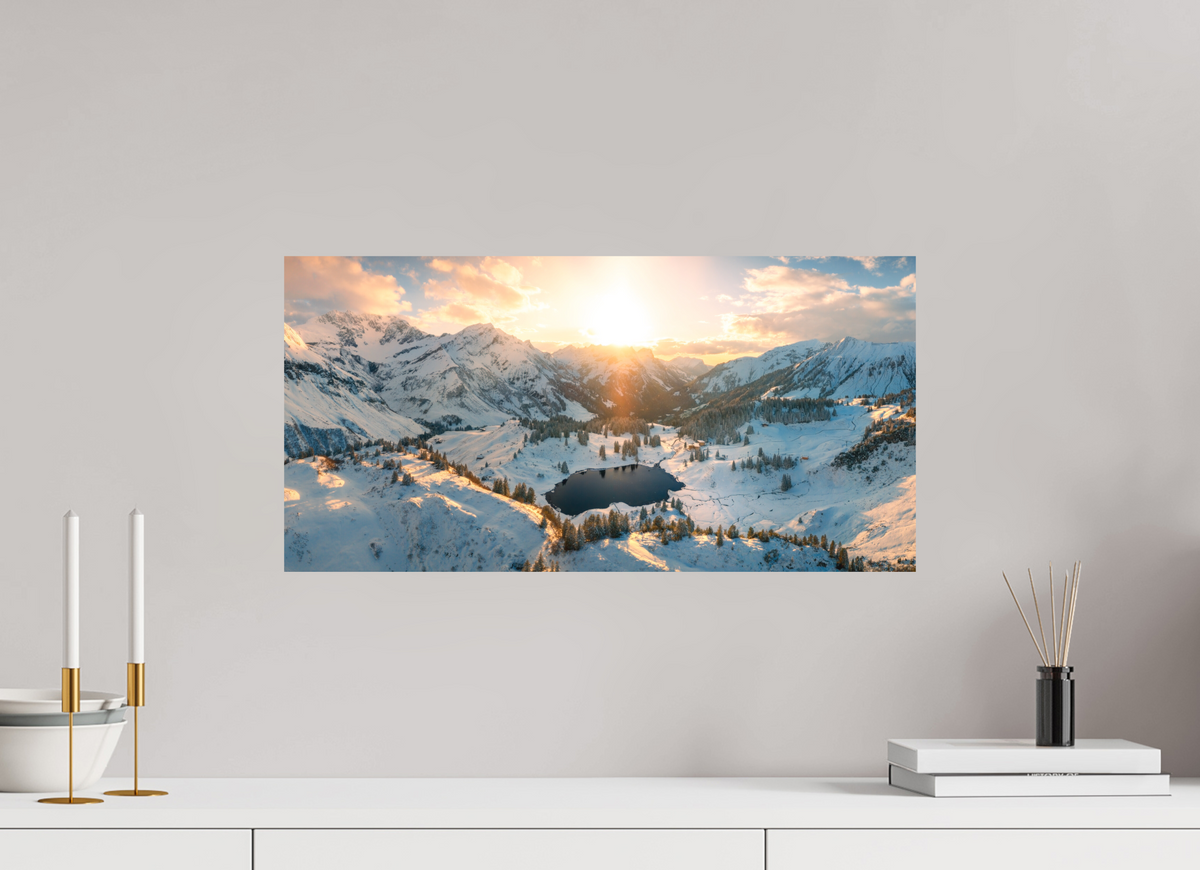 60 x 30 cm, Papierprint ohne Rahmen Körber Sunset