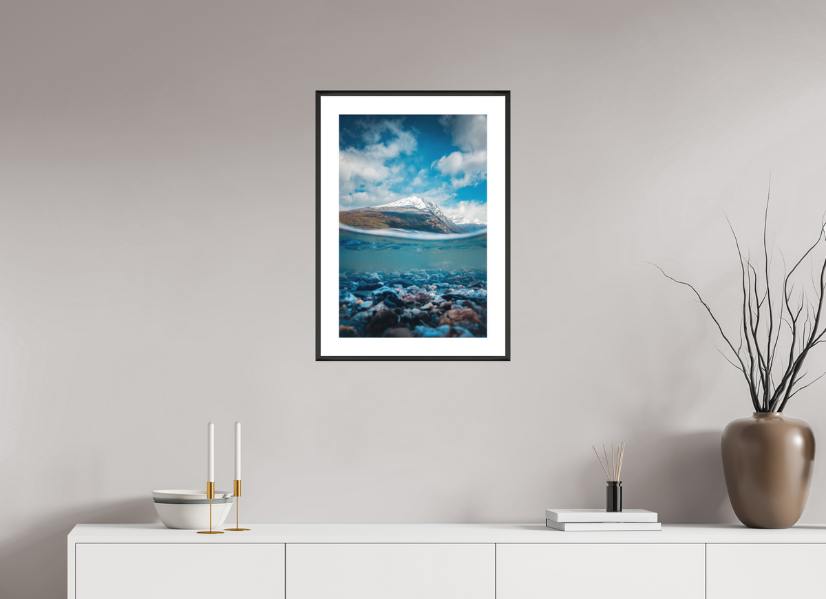 40 x 60 cm, Rahmen-Schwarz Lago Roca, Patagonia