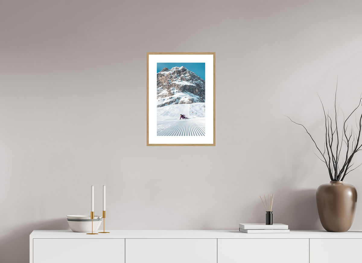 30 x 45 cm, Rahmen-Holzoptik Carving in Zürs, Arlberg