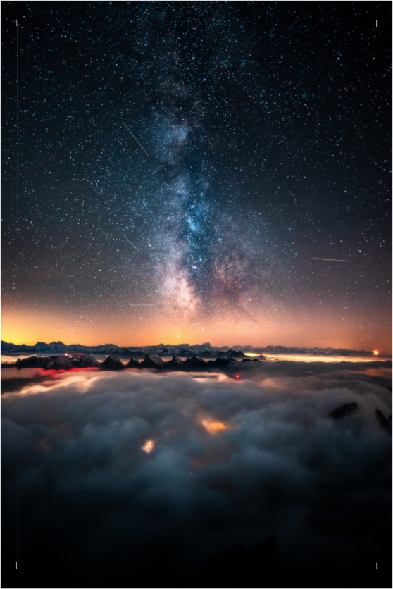 Main image Säntis Milky Way at Night, Switzerland