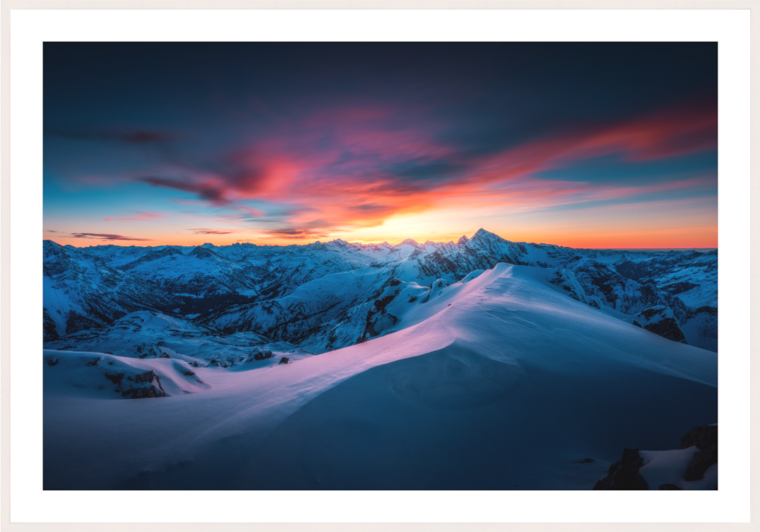 Main image Sunset at the Mohnenfluh, Lech