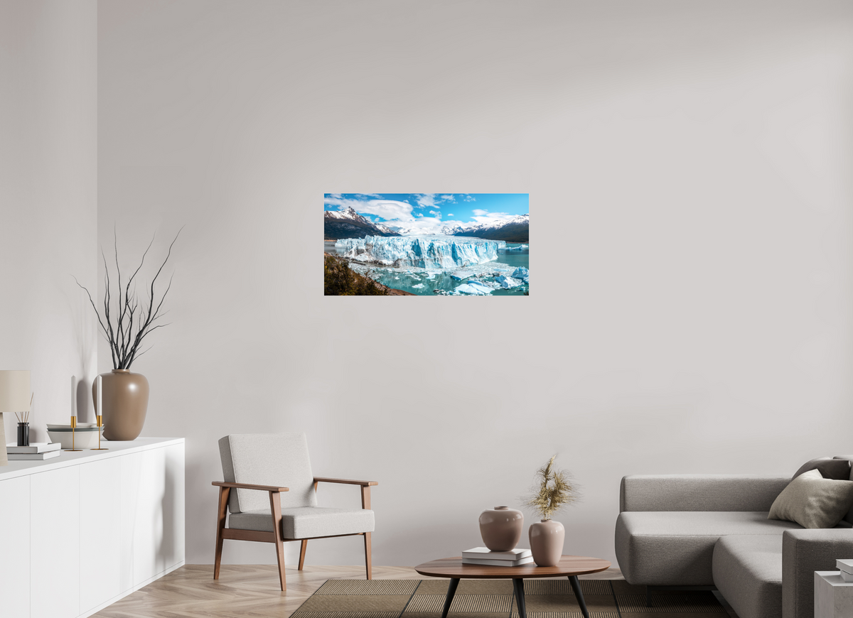 100 x 50 cm, Photo Print Under Acrylic Glass Perito Moreno Glacier, Patagonia