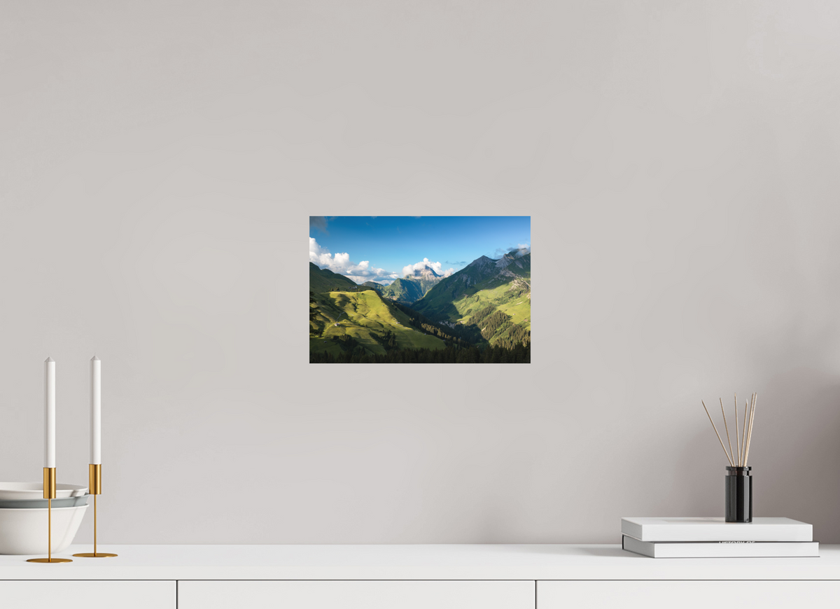 30 x 20 cm, Papierprint ohne Rahmen Valley View to the Biberkopf, Warth