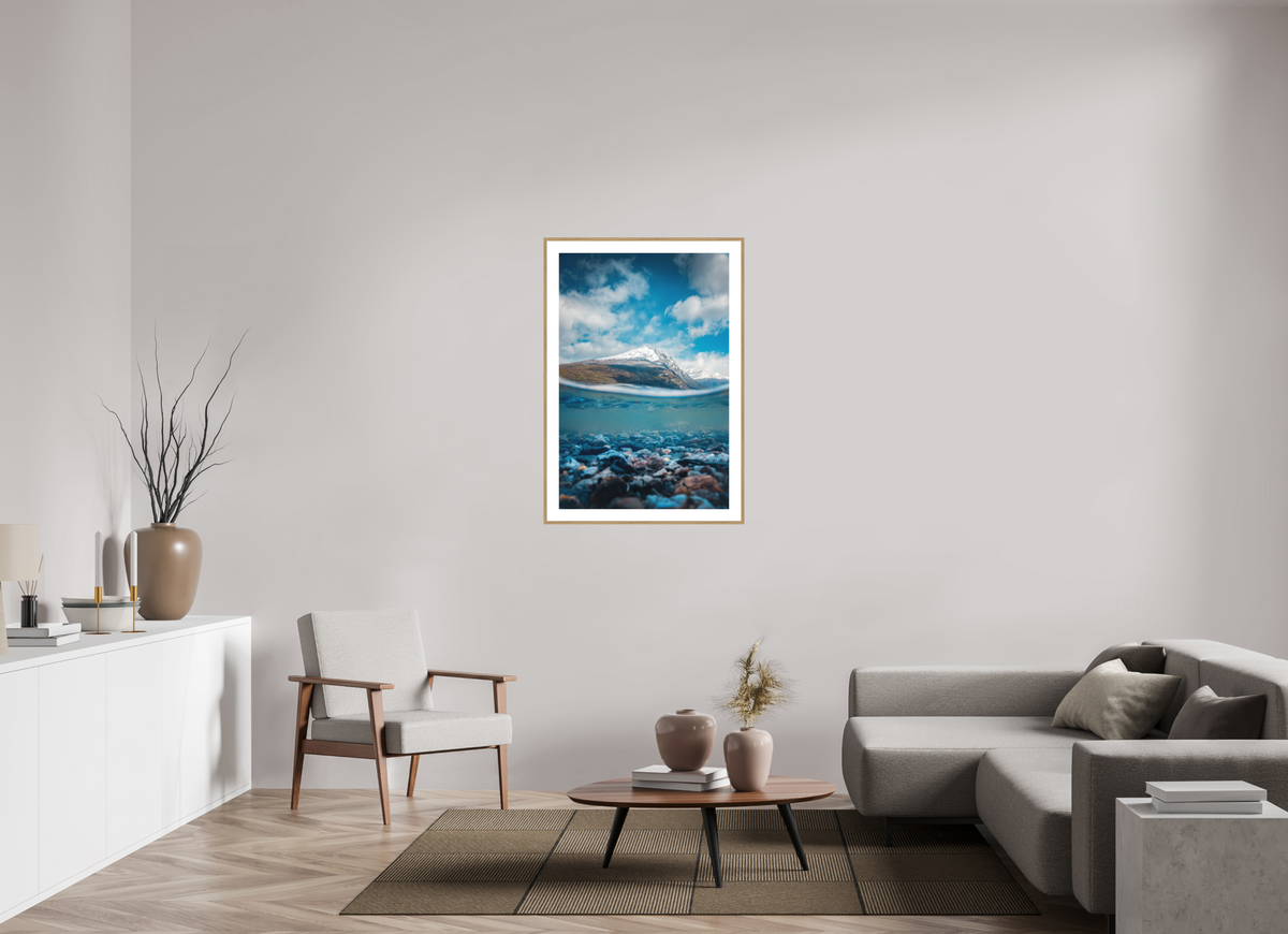 70 x 105 cm, Rahmen-Holzoptik Lago Roca, Patagonia