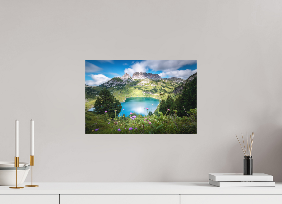 45 x 30 cm, Papierprint ohne Rahmen Formarinsee and Rote Wand, Vorarlberg