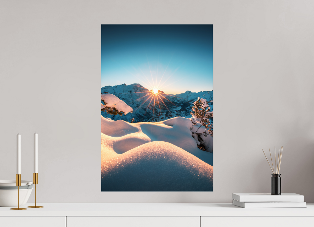 40 x 60 cm, Photo Print Under Acrylic Glass Kriegerhorn, Lech Arlberg