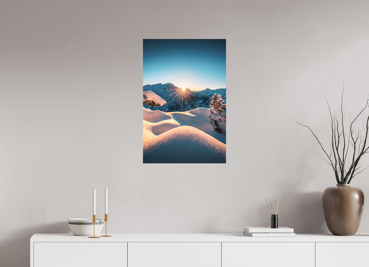 50 x 75 cm, Papierprint ohne Rahmen Kriegerhorn, Lech Arlberg