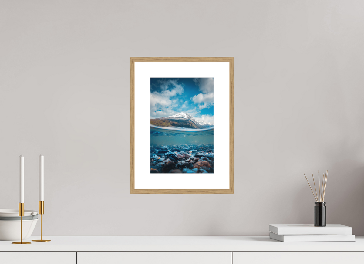 20 x 30 cm, Rahmen-Holzoptik Lago Roca, Patagonia