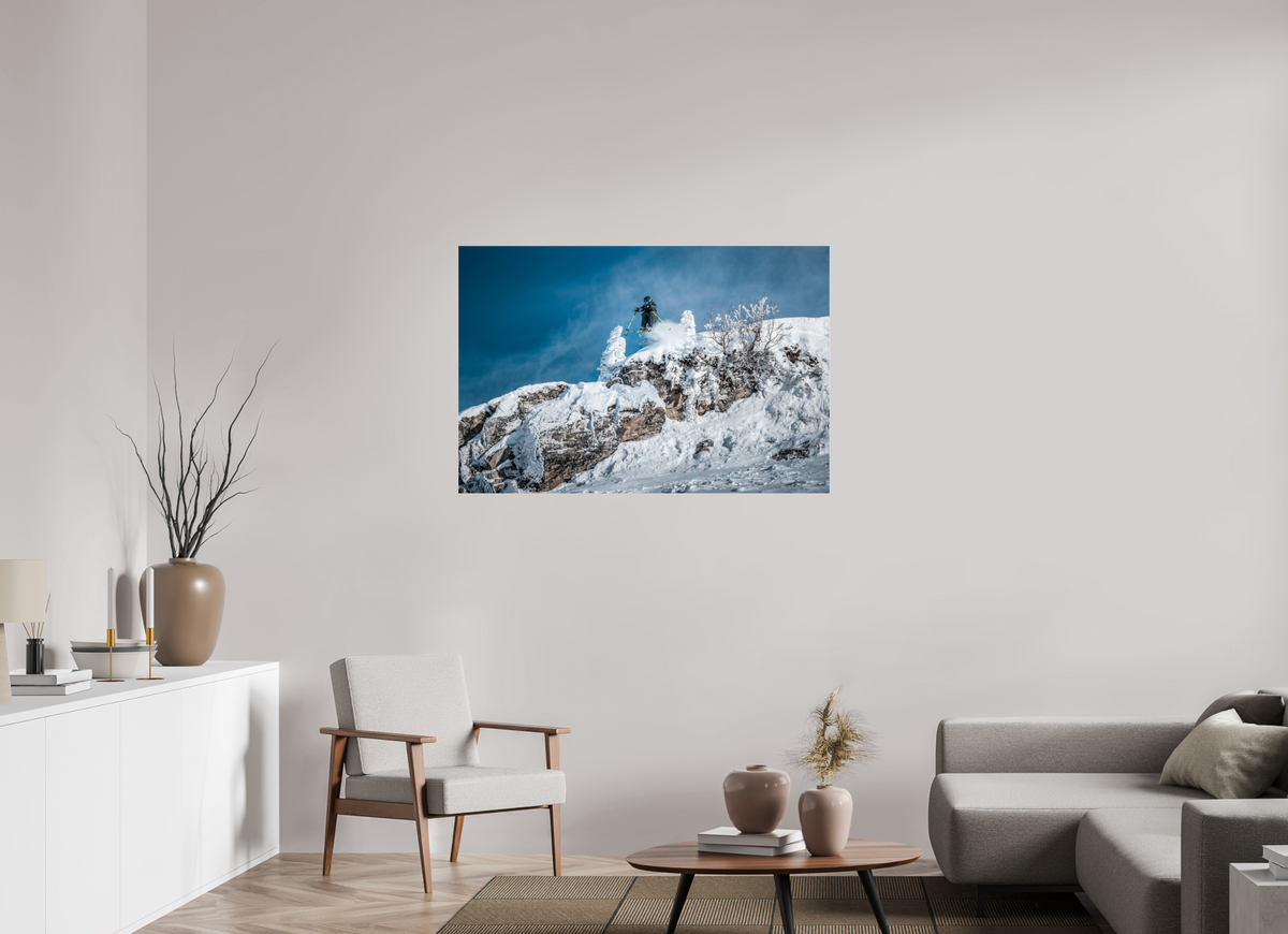 120 x 80 cm, Photo Print Under Acrylic Glass St. Anton Skiing, Arlberg Austria