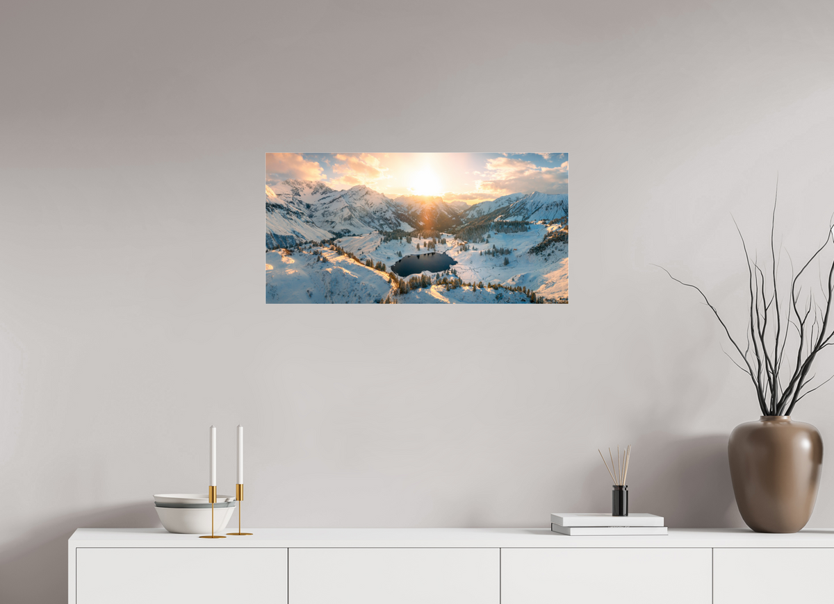 80 x 40 cm, Photo Print Under Acrylic Glass Körber Sunset