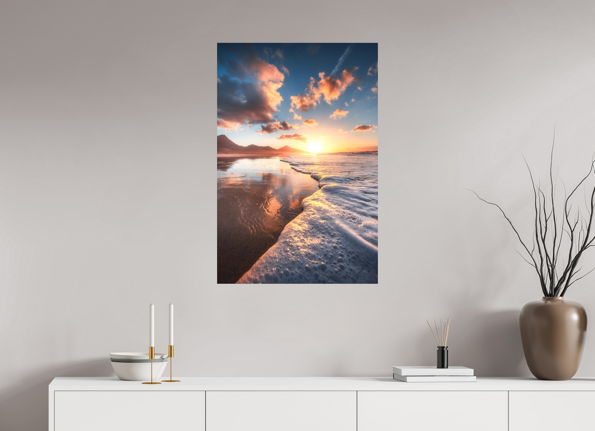 60 x 90 cm, Papierprint ohne Rahmen Playa de Cofete, Fuerteventura