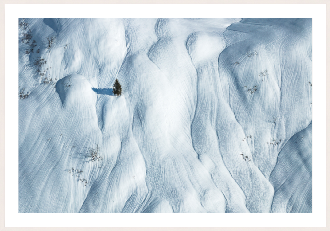 Main image Lone Skier in the Snow Waves