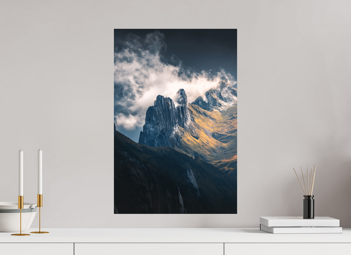40 x 60 cm, Papierprint ohne Rahmen Dramatic Spire, Hoher Kasten