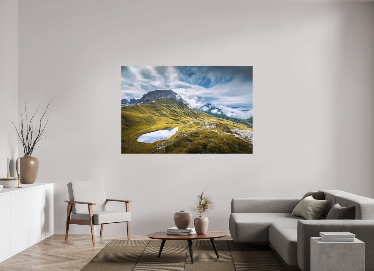 180 x 120 cm, Photo Print Under Acrylic Glass Monzabonsee Above Zürs