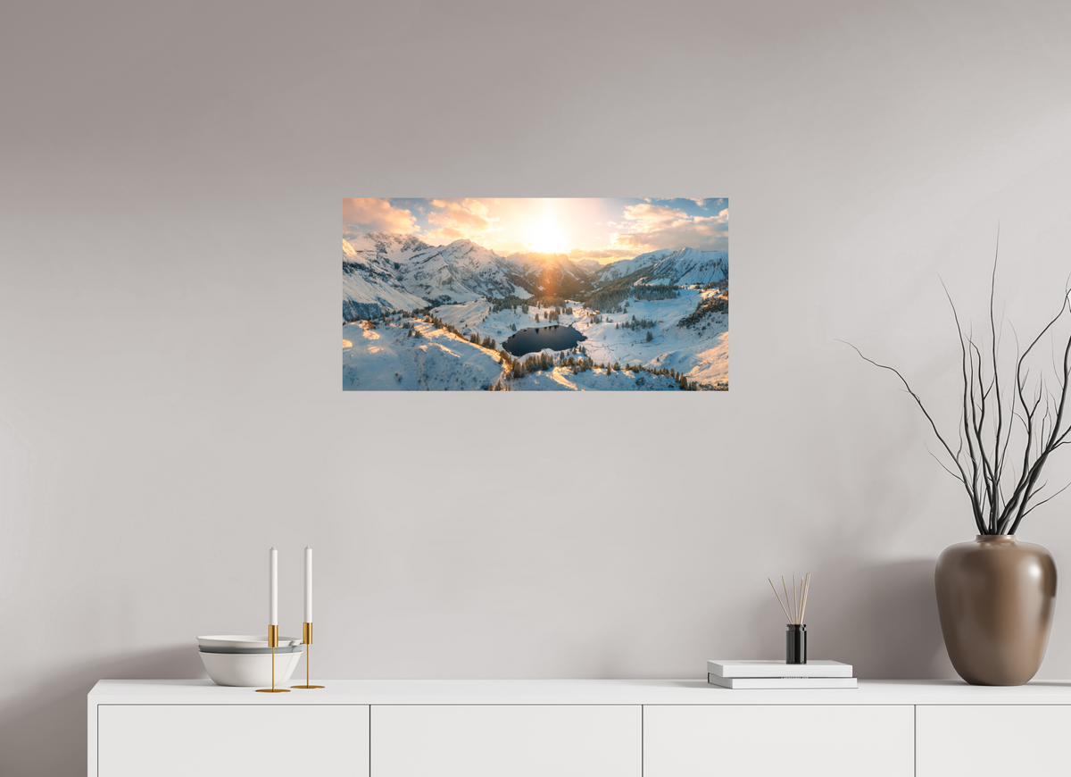 80 x 40 cm, Papierprint ohne Rahmen Körber Sunset