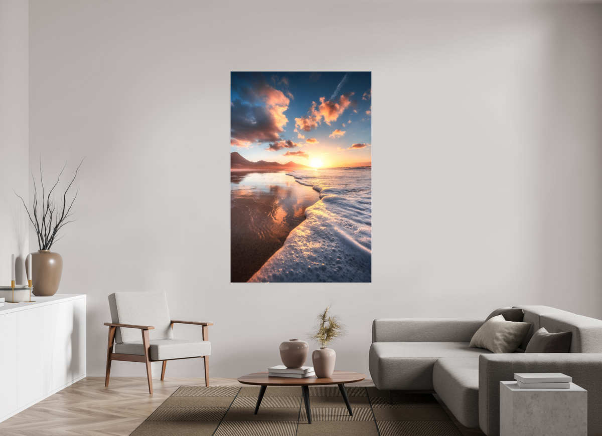 120 x 180 cm, Photo Print Under Acrylic Glass Playa de Cofete, Fuerteventura