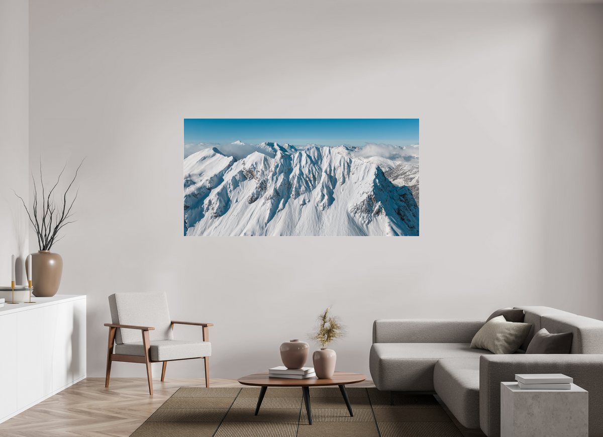 200 x 100 cm, Photo Print Under Acrylic Glass Omeshorn Winter, Arlberg Austria