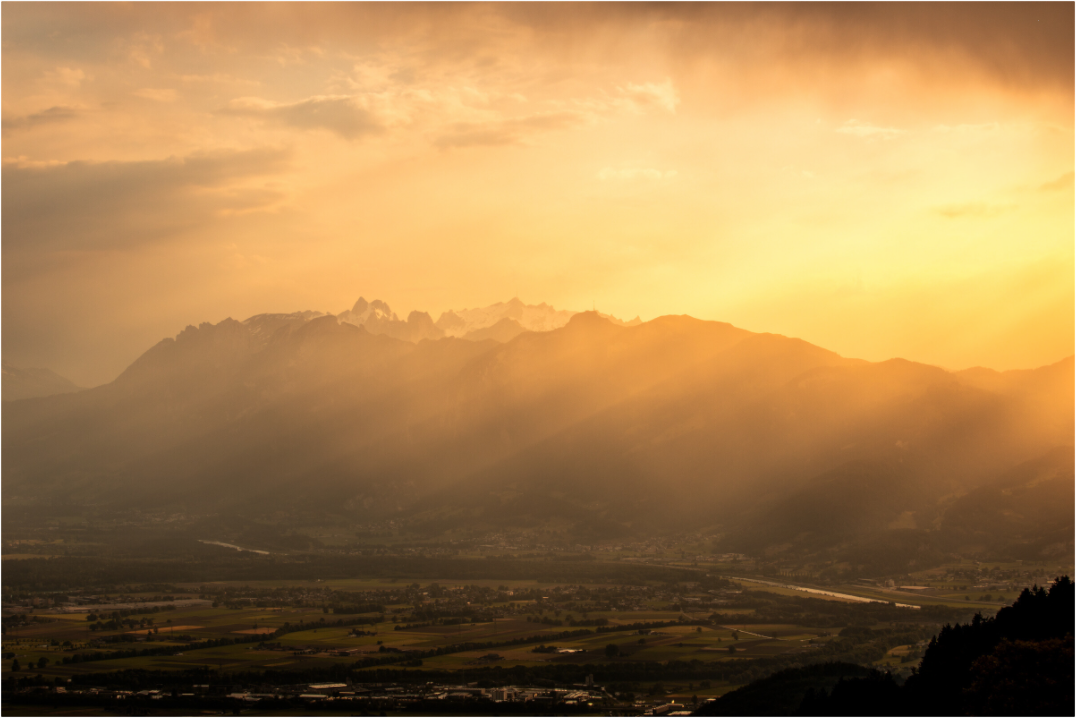 Main image Hoher Kasten in Golden Light, Alpstein