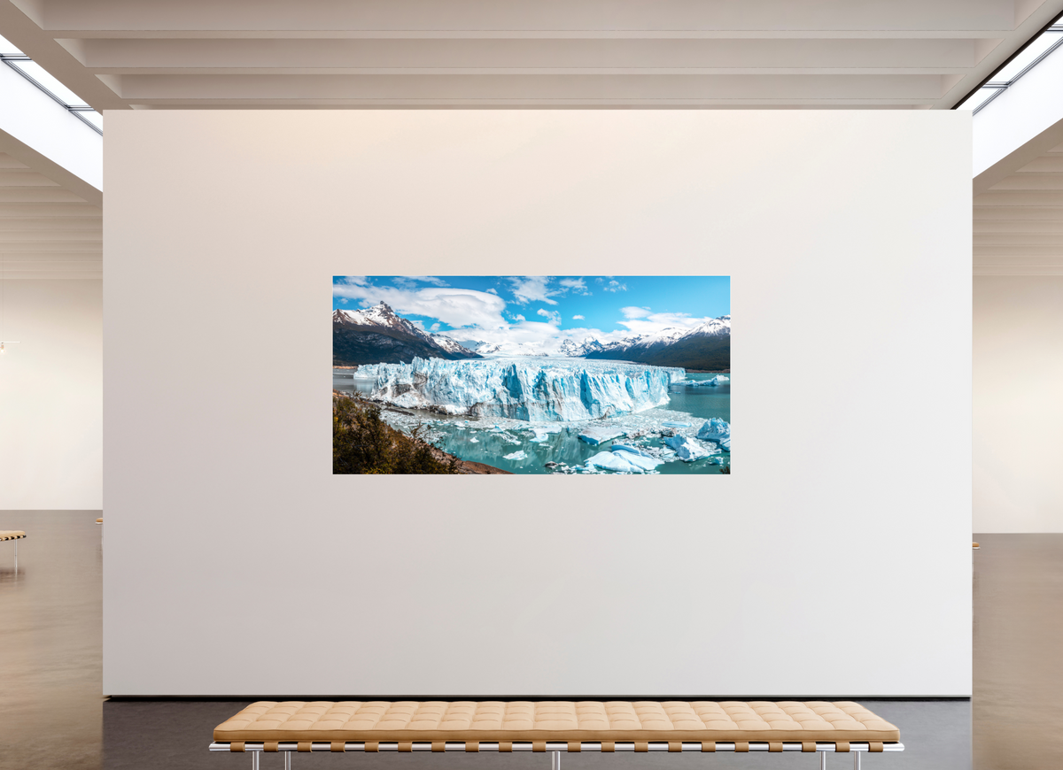 240 x 120 cm, Photo Print Under Acrylic Glass Perito Moreno Glacier, Patagonia