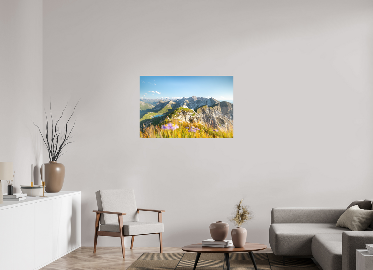 105 x 70 cm, Papierprint ohne Rahmen Omeshorn Summer Hike, Austria Arlberg
