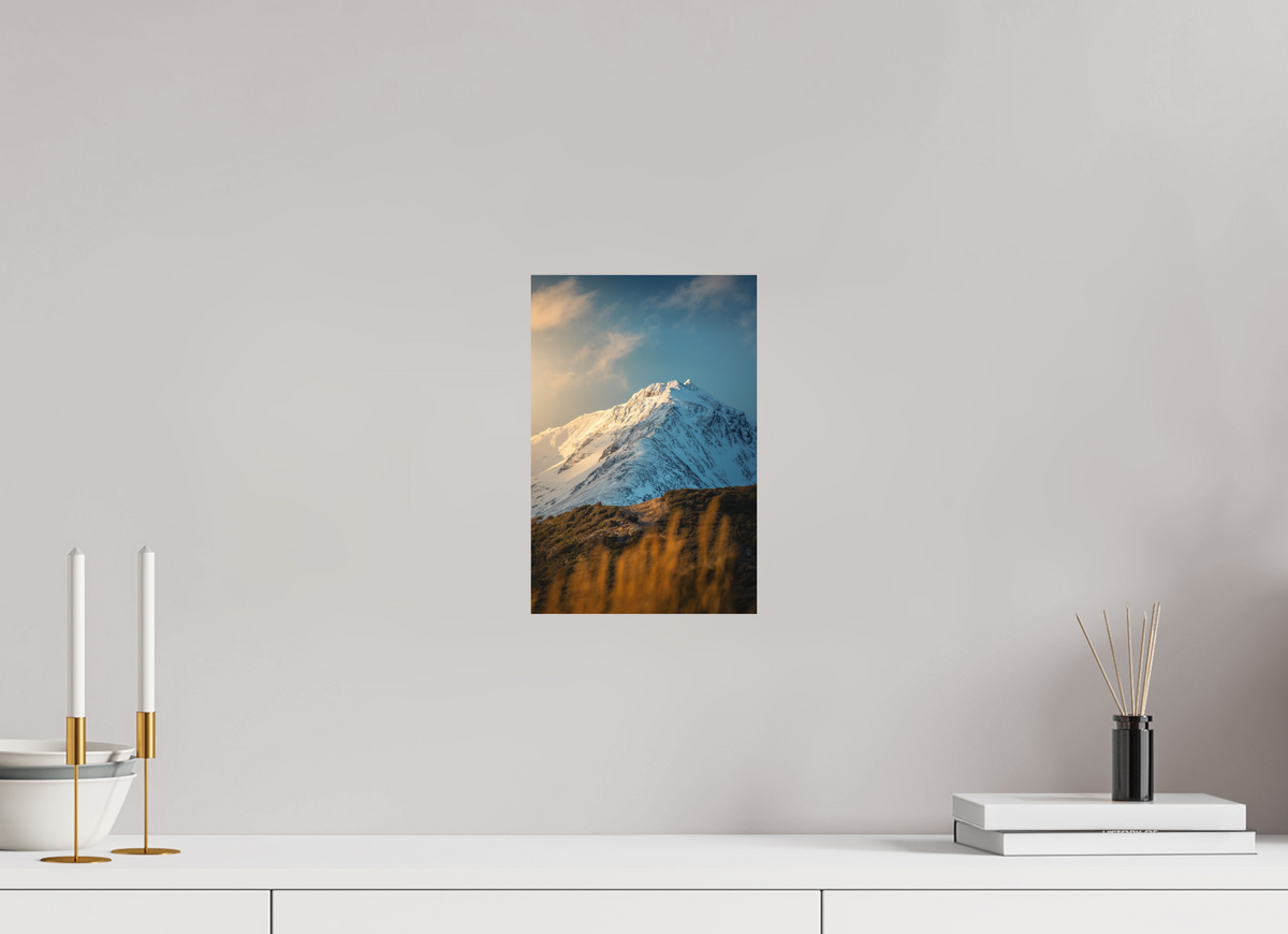 20 x 30 cm, Papierprint ohne Rahmen Sunlit Peaks, Ushuaia