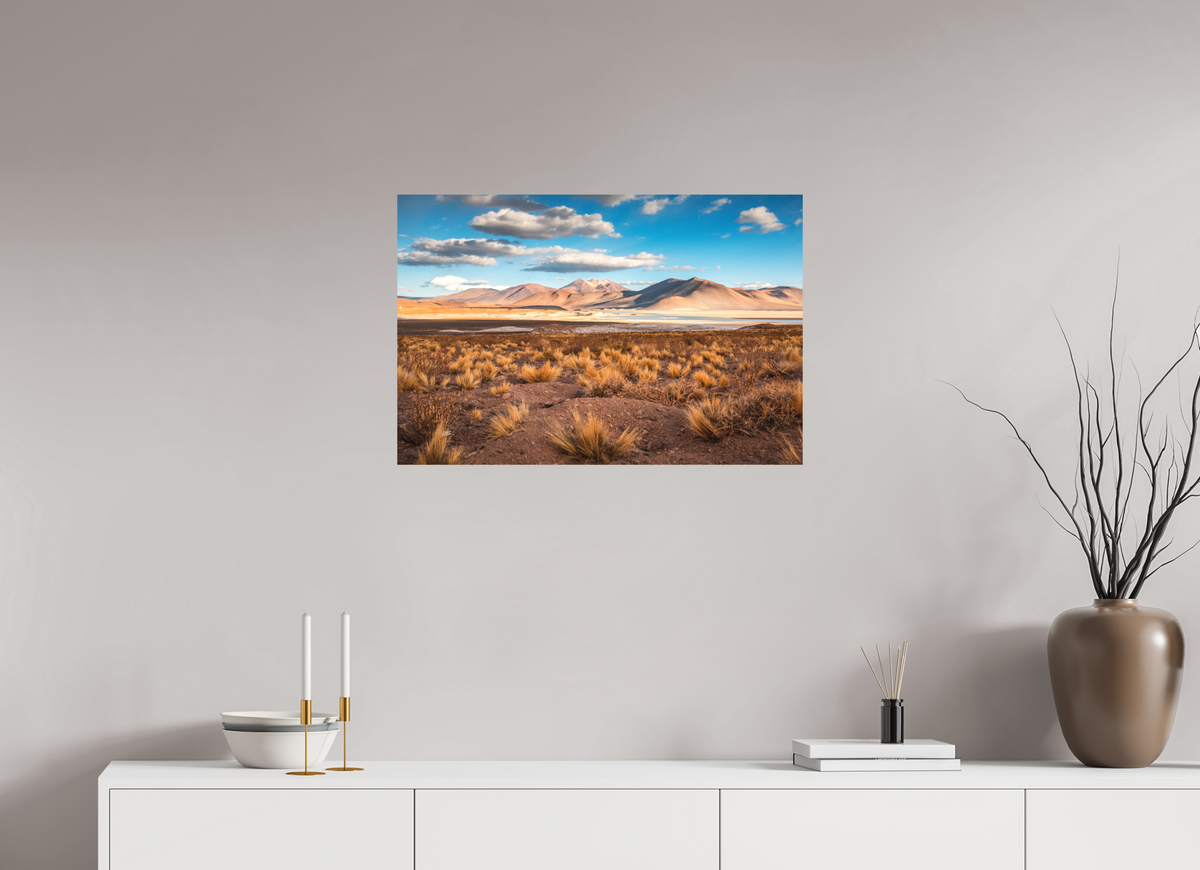 75 x 50 cm, Papierprint ohne Rahmen Golden Light in the Atacama Desert