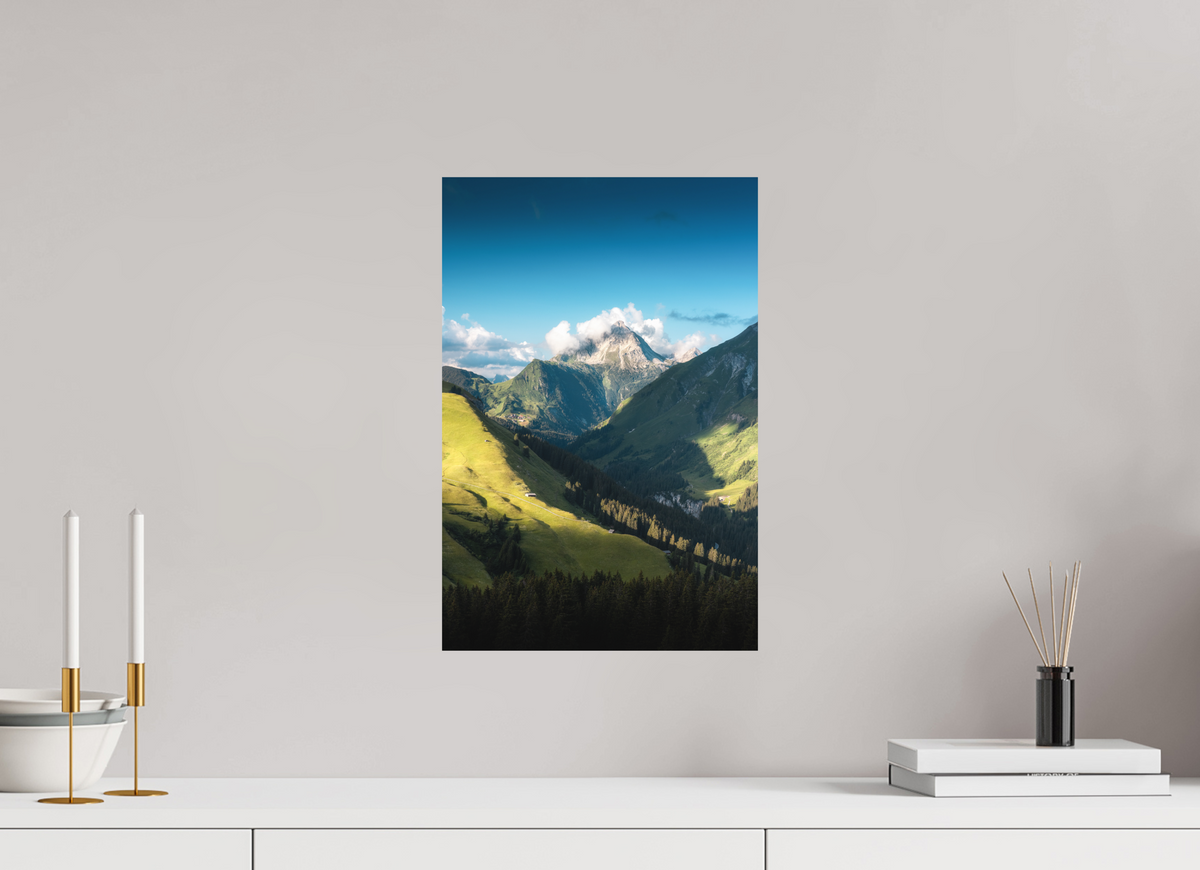 30 x 45 cm, Papierprint ohne Rahmen Biberkopf Valley, Warth