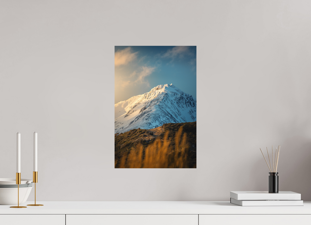 30 x 45 cm, Papierprint ohne Rahmen Sunlit Peaks, Ushuaia