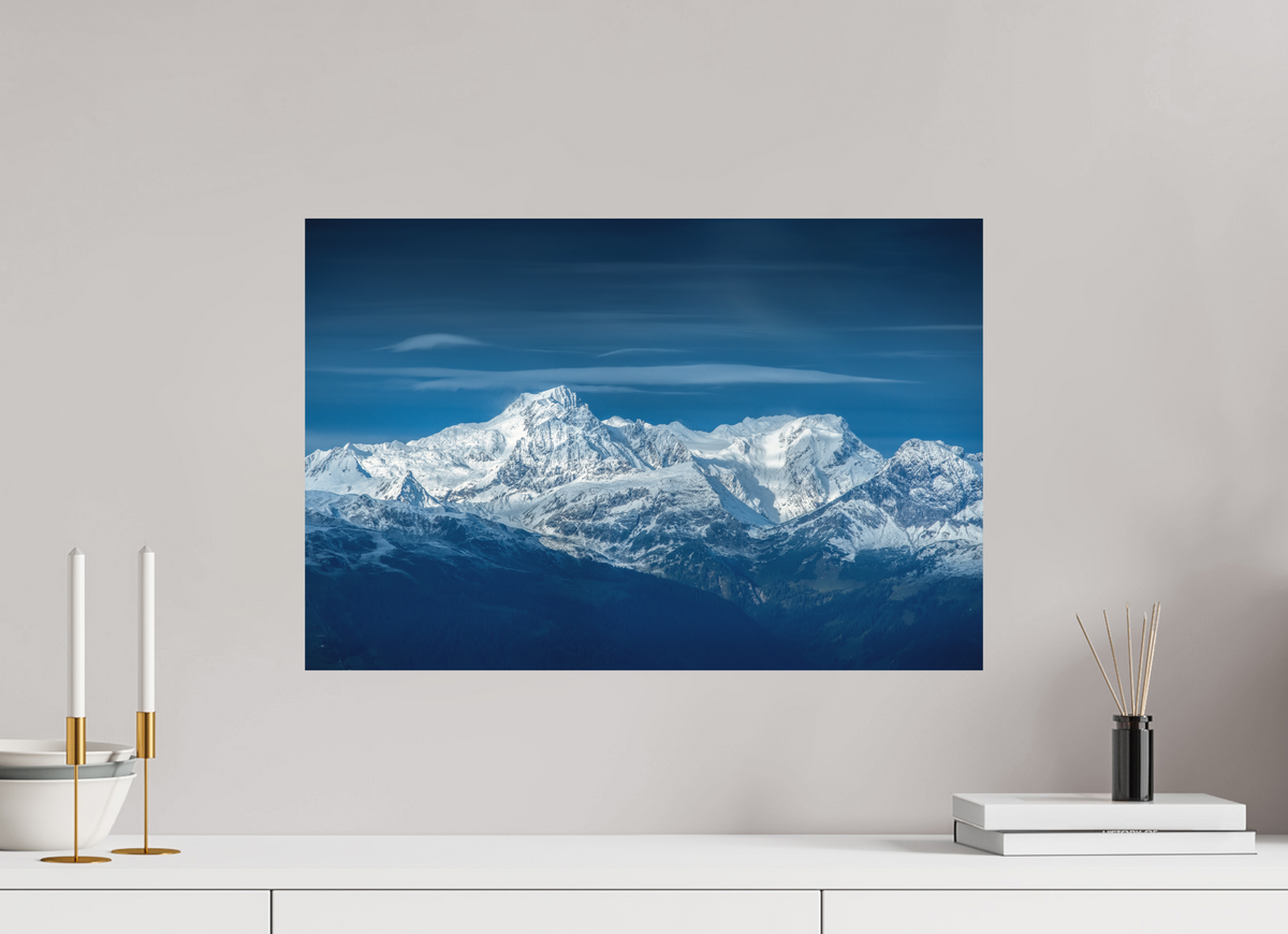 60 x 40 cm, Papierprint ohne Rahmen Schesaplana Sunrise from Muttjoechle
