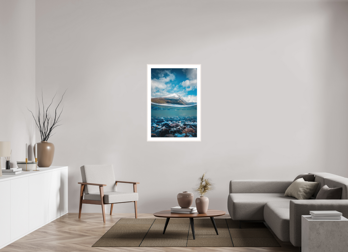 70 x 105 cm, Rahmen-Weiß Lago Roca, Patagonia