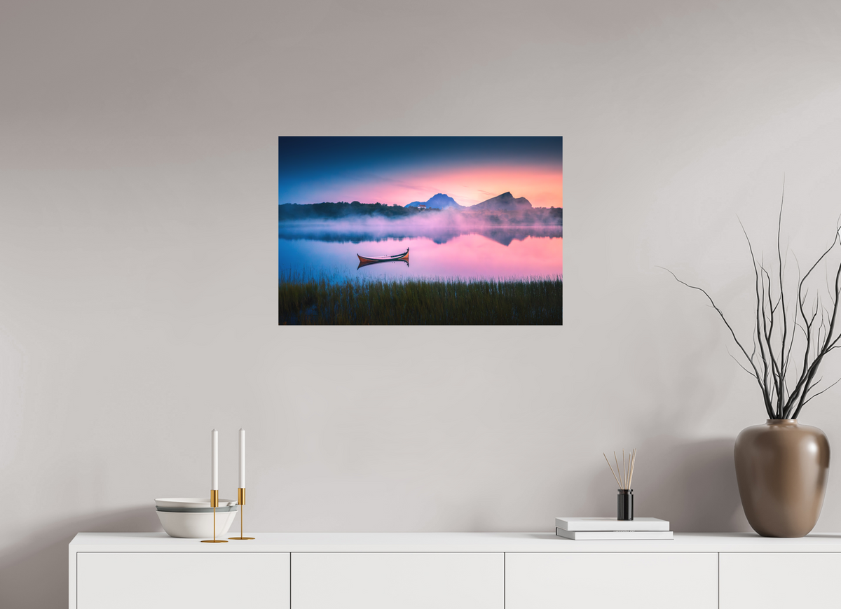 75 x 50 cm, Papierprint ohne Rahmen Evening Mood, Lofoten