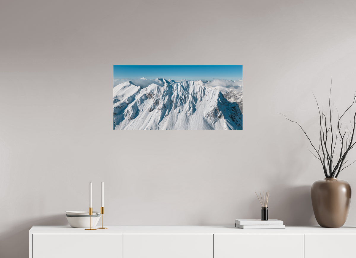 80 x 40 cm, Photo Print Under Acrylic Glass Omeshorn Winter, Arlberg Austria