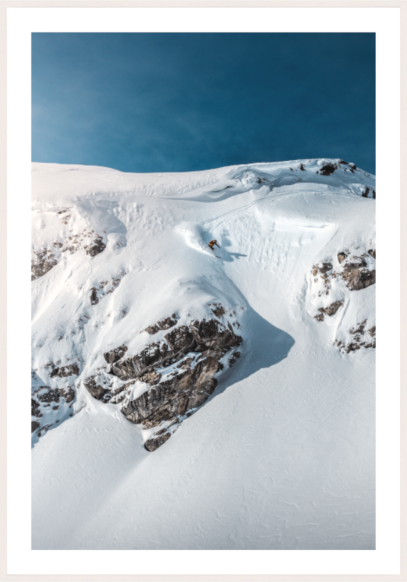 Main image Skier Dropping a Steep Line, Arlberg