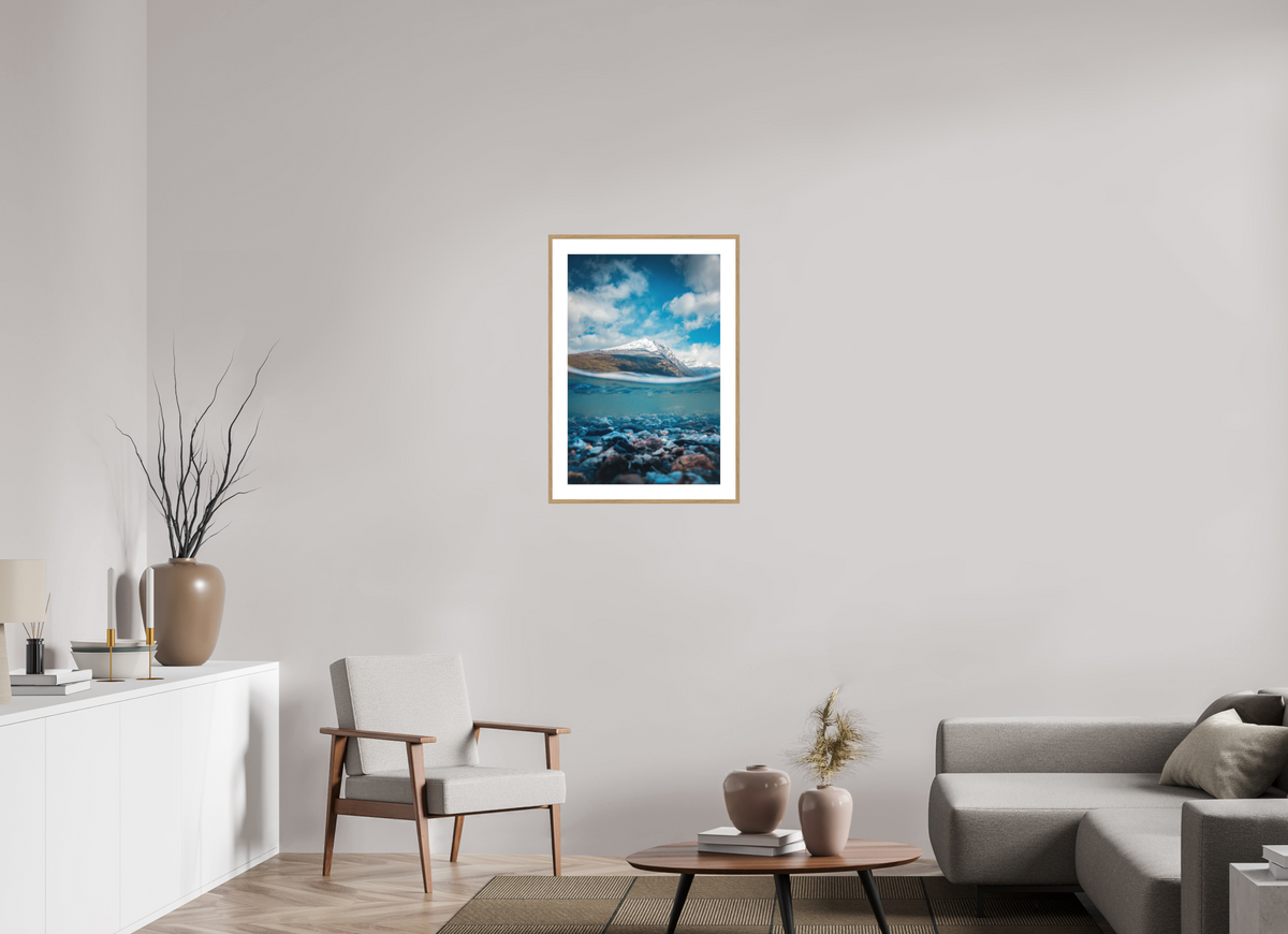 50 x 75 cm, Rahmen-Holzoptik Lago Roca, Patagonia
