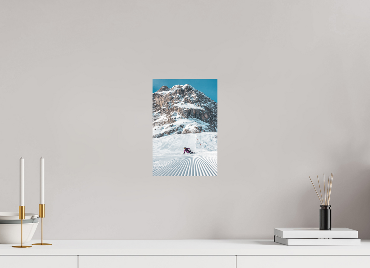 20 x 30 cm, Papierprint ohne Rahmen Carving in Zürs, Arlberg