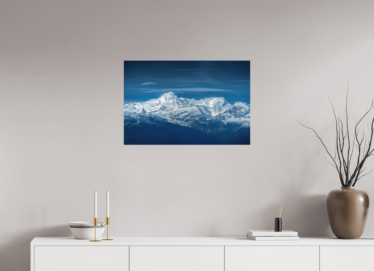 75 x 50 cm, Papierprint ohne Rahmen Schesaplana Sunrise from Muttjoechle