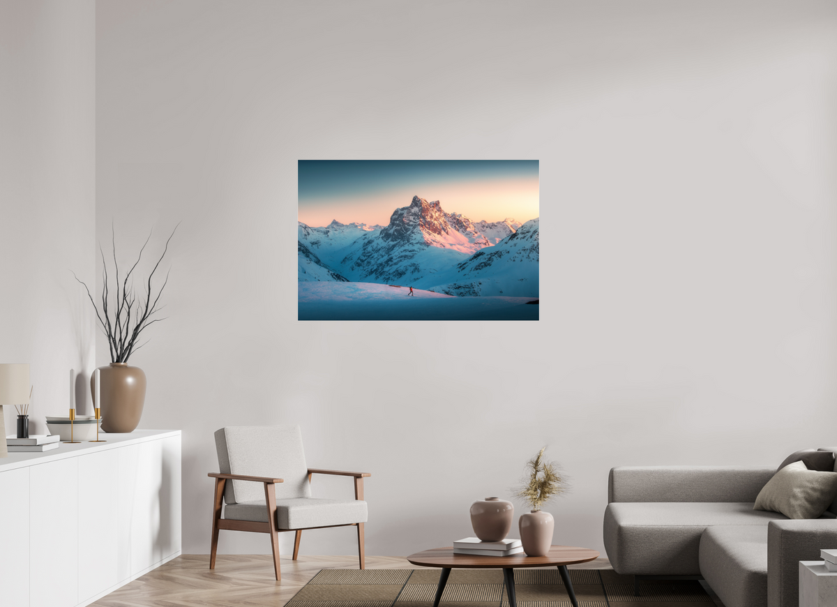 120 x 80 cm, Photo Print Under Acrylic Glass Pateriol Alpenglow, Austria Alps