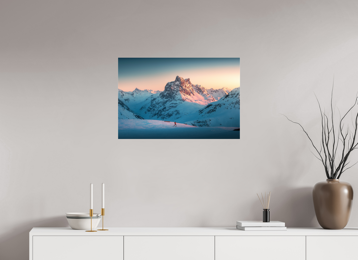 75 x 50 cm, Photo Print Under Acrylic Glass Pateriol Alpenglow, Austria Alps