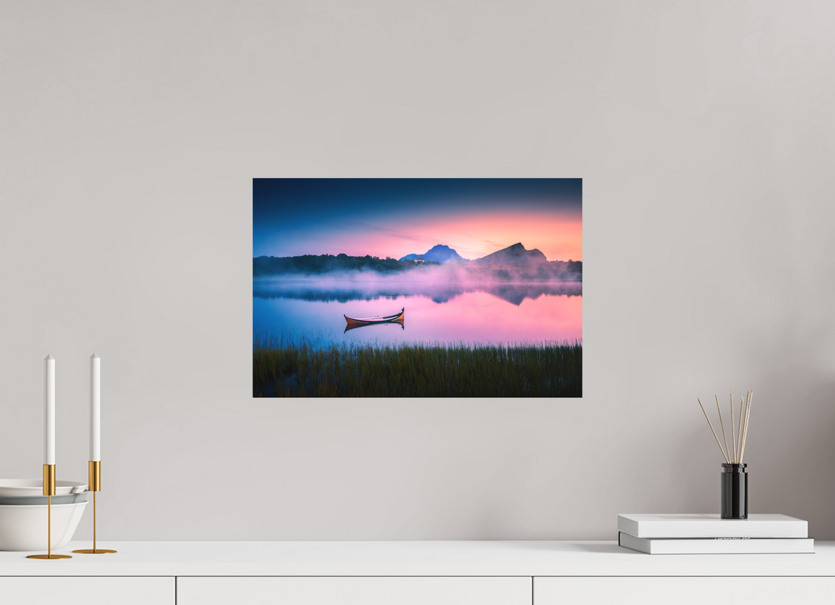 45 x 30 cm, Papierprint ohne Rahmen Evening Mood, Lofoten
