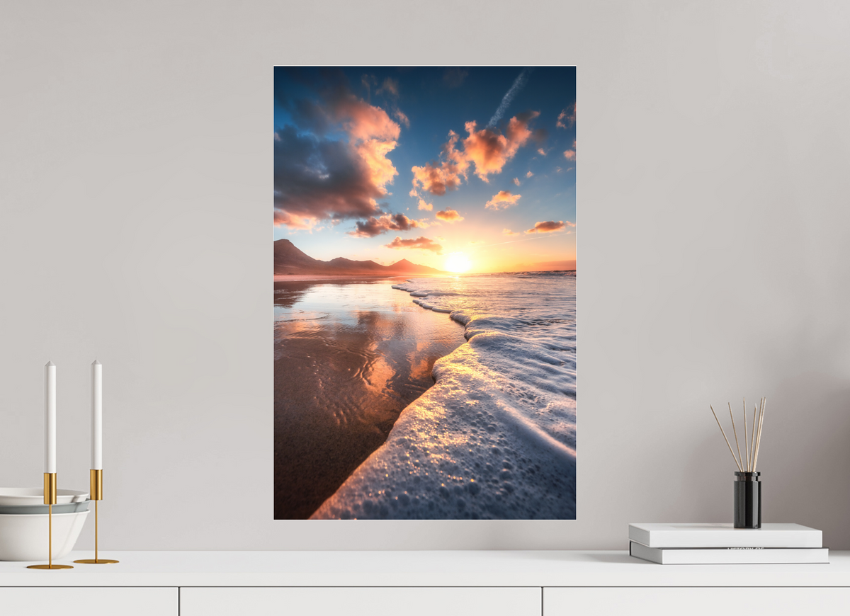 40 x 60 cm, Photo Print Under Acrylic Glass Playa de Cofete, Fuerteventura