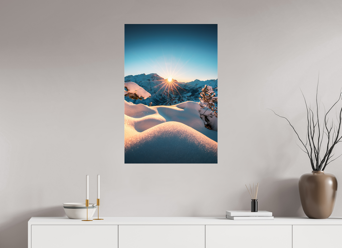 60 x 90 cm, Photo Print Under Acrylic Glass Kriegerhorn, Lech Arlberg