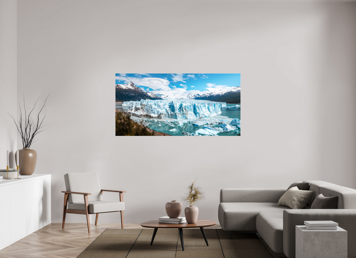 180 x 90 cm, Photo Print Under Acrylic Glass Perito Moreno Glacier, Patagonia